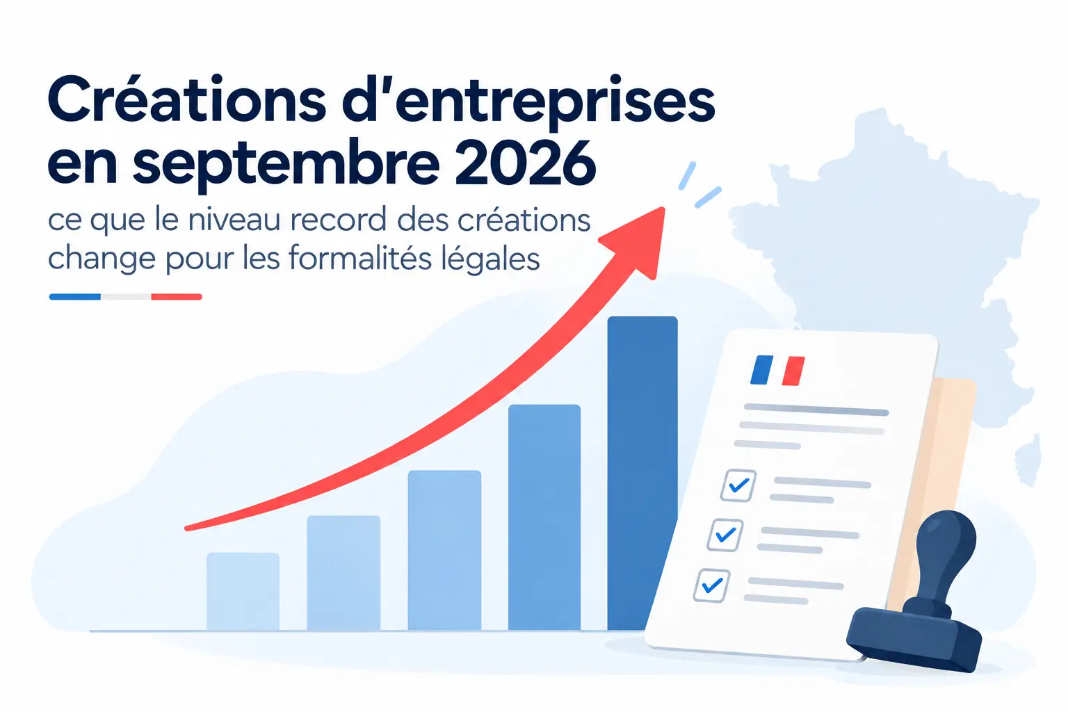 Créations d'entreprises en septembre 2026 : ce que le niveau record des créations change pour les formalités légales