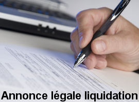banniere annonce legale liquidation