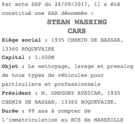 annonce legale sas marseille