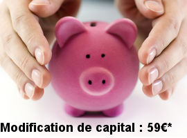 annonce legalr tarif modification capital