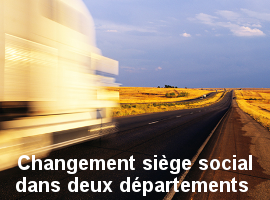 annonces legales changement siege social deux departements