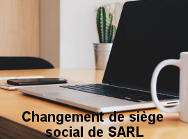 changement siege social sarl 