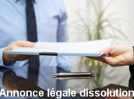 banniere annonce legale dissolution