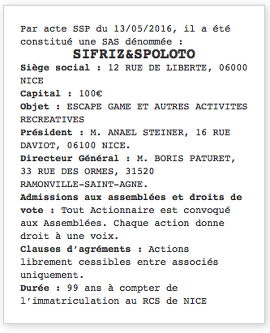 exemple annonce legale nice