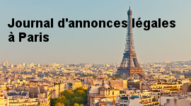 journal annonces legales paris