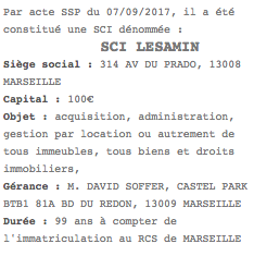 parution legale marseille sci