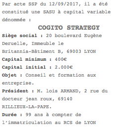 publication legale sas lyon