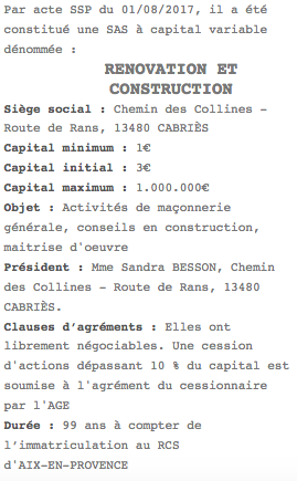 publicite legale aix