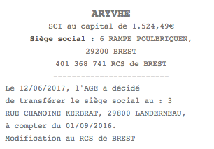 publicite legale brest