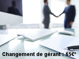 tarif annonce legale changement gerant