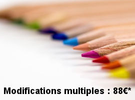 tarif annonce legale modifications multiples
